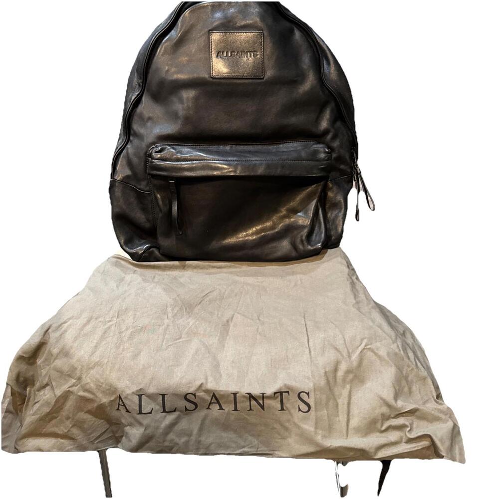 All Saints Men's Carabiner Backpack, Black, ONE Size - Picture 6 of 8